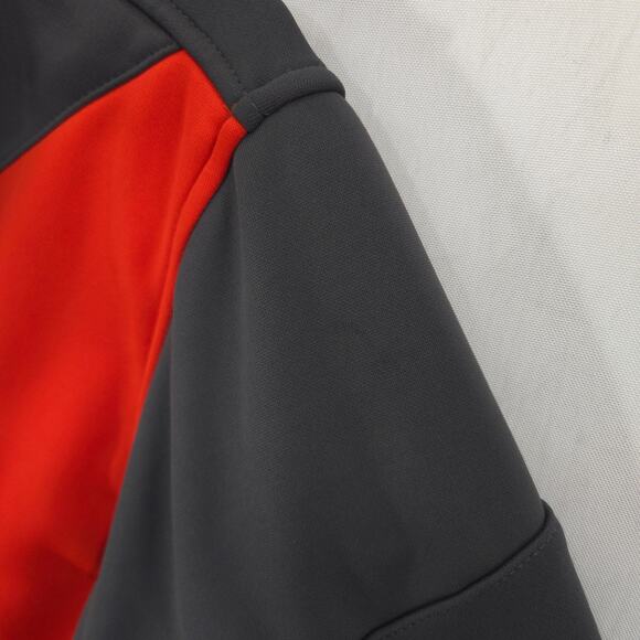 Spyder Jacket Mens S Gray Bandit Half Zip Logo Long Sleeve Fleece Pullover - Picture 13 of 13